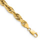 14K 8 inch 7mm Semi Solid Rope with Lobster Clasp Chain BC194-8