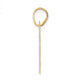 14k Polished Block Number 97 Pendant BN97