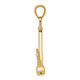 14k 3-D T-Bar Style Anchor Pendant C3340
