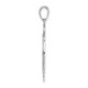 14k White Gold Large FD St. Florian Badge Pendant C2257W