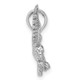 14K White Gold Textured Eagle Landing Charm C2440W