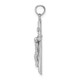 14K White Gold Stick Style Crucifix Pendant C4355W