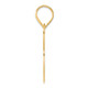 14k Polished Block Number 93 Pendant BN93