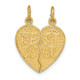 14k Best Sister Break-apart Charm C1689