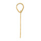14k Polished Block Number 74 Pendant BN74