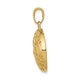 14k Polished Globe Pendant C2246