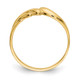 14k Polished Swirl Dome Ring D111