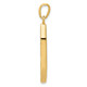 14K w/ White Rhoduim Mezuzah W/Shin Charm CG39