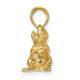 14k Solid 3-D Squirrel with Nut Charm C2392