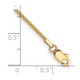14K 7 inch 1mm Box with Lobster Clasp Bracelet BOX100-7