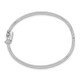 14k White Gold Polished Hinged Safety Clasp Baby Bangle DB572