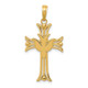 14K Dove on Cross Pendant C4311