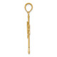 14K Dove on Cross Pendant C4311