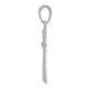 14K White Gold Diamond-cut X Cross Pendant C4235W