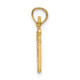 14K Solid Polished GOLF GAL Charm D1437