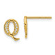 14k Diamond Initial Q Earrings EM4170Q-007-YA