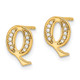 14k Diamond Initial Q Earrings EM4170Q-007-YA