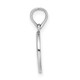 14K White Gold Mini Fleur de Lis Charm D4369W