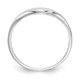 14k White Gold Swirl Ring D900