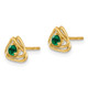 14k Created Emerald Post Earrings EM7395-CEM-Y