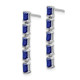 14k White Gold Sapphire 5-stone Dangle Earrings EM7224-SA-W