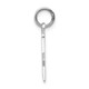 14k White Gold Polished & Textured Masonic Symbol Charm D1250