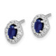 14K White Gold Lab Grown VS/SI FGH Dia and Cabochon Cr Sapphire Earrings EM4035-CSA-016-WLG