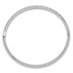 14k White Gold 3/16 Textured Children's Hinged Bangle DB691W
