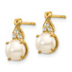 10k FWC Pearl and Diamond Earrings EM3625-PL-006-1YA