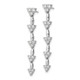 14K White Gold Lab Grown Diamond VS/SI FGH Marquise Cluster Dangle E EM9128-100-WLG