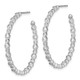 14K White Gold Lab Grown Dia. VS/SI FGH Circle Bezel Hoop Post Earri EM7952-150-WLG