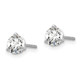 14k White Gold 2/3 carat total weight Round Certified VS/SI DEF Lab Grown Diamond 3 Prong Stud Post Earrings EM1007-066C-WLD
