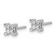 14k White Gold Princess Diamond Screwback Earrings EM5469-033-WA