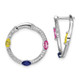 14K White Gold Lab Grown Dia VS/SI FGH Cr.SA,PS,YS Twist Hoop Earrin EM8127-024-WLG