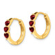 14k Created Ruby Polished Hinged Hoop Earrings EM5606-CRU-Y