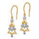 14k and Rhodium Diamond Christmas Tree Dangle Earrings EM5541-002-YA