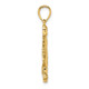 14K Boy Soccer Player Running with Ball Charm D4295