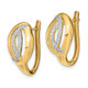 14k Polished Diamond Oval Hinged Hoop Earrings EM6891-032-YA