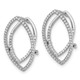 14K White Gold Lab Grown VS/SI FGH Dia Marquise Shape Hinged Earrings EM9189-052-WLG