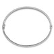 14K White Gold Diamond Cut 4mm Hinged Bangle DB733W