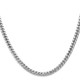 14K White Gold 24 inch 4.3mm Solid Miami Cuban Link with Lobster Clasp Chain DCU140W-24