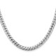 14K White Gold 22 inch 5.5mm Solid Miami Cuban Link with Lobster Clasp Chain DCU180W-22