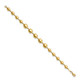 14K Polished Puffed Squares Fancy Link 7.5in Bracelet FB1935-7.5