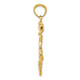 14k Large Anchor w/Wheel Pendant K3083