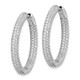 14k White Gold 1 1/2Ctw Hinged Hoop Diamond Earrings EM5440-150-WA