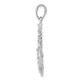 14K White Gold Medium Anchor w/Wheel Pendant K3080W
