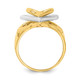 14K Two-tone Triple Stacked Heart Ring K4579