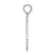 14KW White Gold Script Letter J Initial Pendant K6422WJ