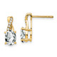 10k White Topaz and Diamond Earrings EM4235-WT-006-1YA