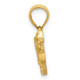 14k Satin Diamond-cut Acoustic Guitar Pendant K6131